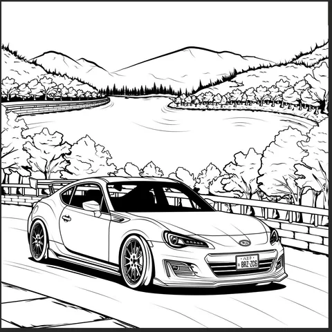 B · BRZ illustrator image: Illustrator line art