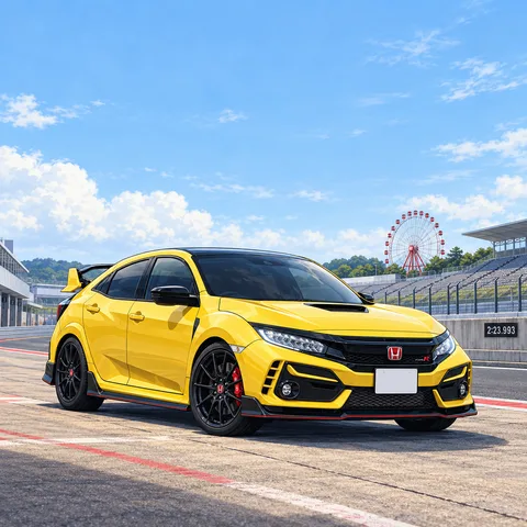 T · Type R: Selected reference · Yellow FK8 Limited Edition at Suzuka